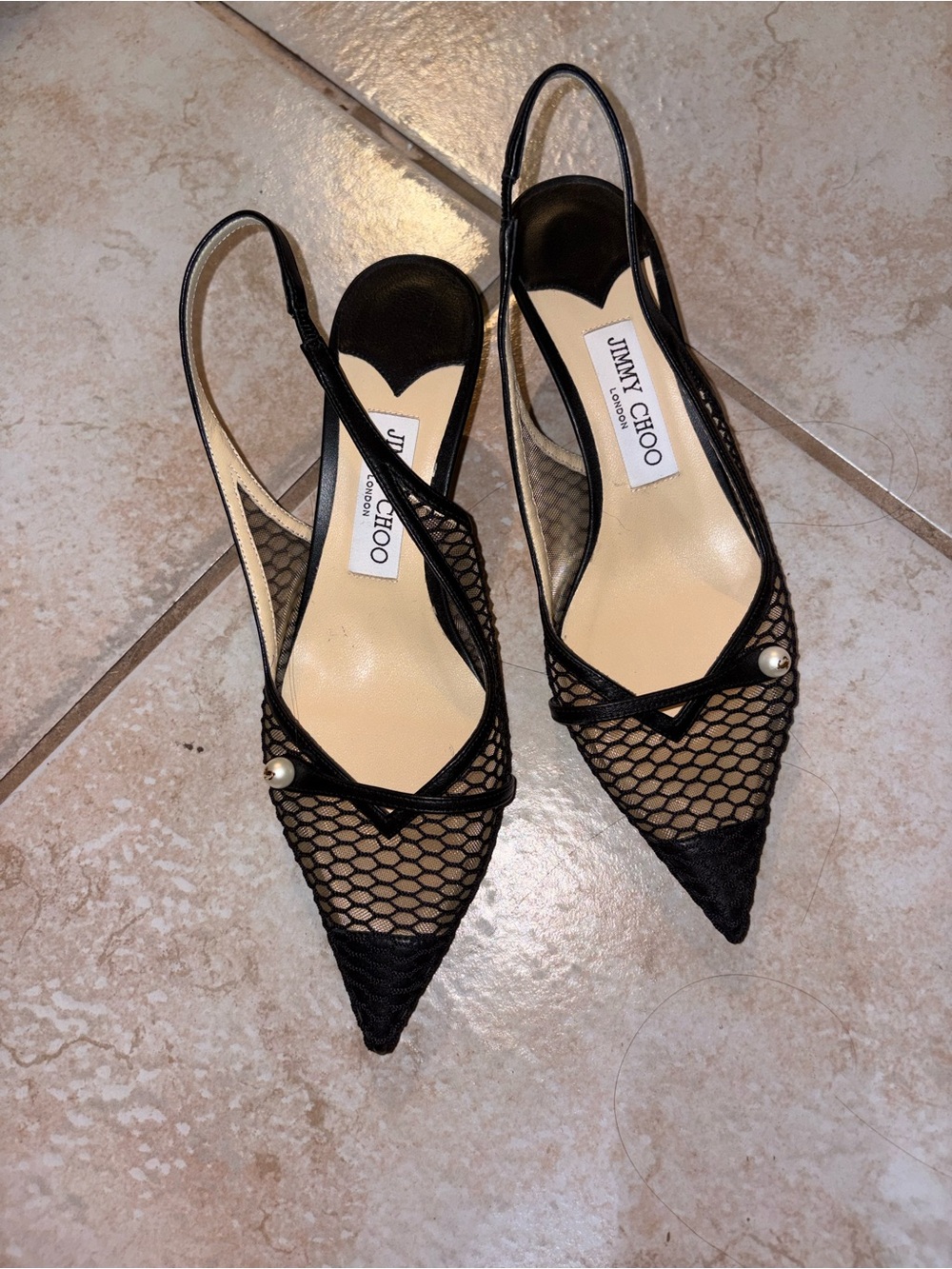Jimmy Choo Amita 45 slingback pumps - Picture 3 of 5
